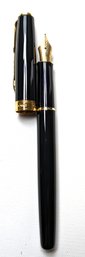 18k Nib Parker Sonnet Fountain Pen Glossy Black & Gold France