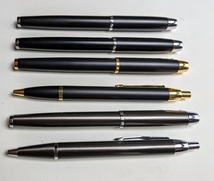 3 Pairs Of Parker Fountain & Ballpoint Pens