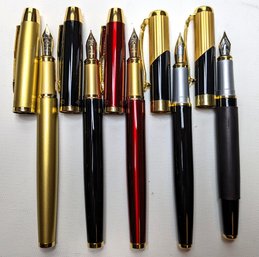 5 Hero Fountain Pens Models 8007 And 91 Some Gold Plated