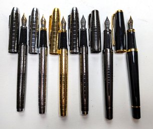 6 Yiren Fountain Pens Models 870 & 875 Some 22k G.P.