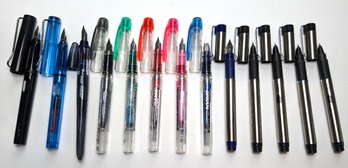 Lot Of 13 Fountain Pens Zebra Pilot Preppy Yiren
