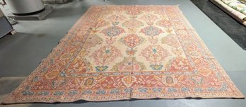 Carpet #14 - Wool Hand Knotted Needle Point Rug - Gorgeous Pattern And Design