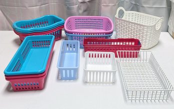 14 Various Plastic Storage Bins