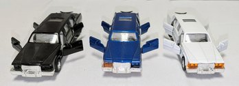 3 Vintage Diecast/Plastic Limousines