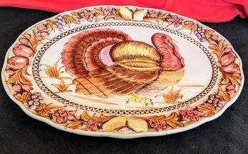 Vintage Large Oval Turkey Platter