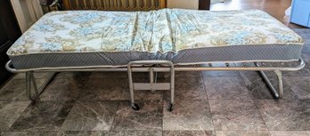 Lockable Folding Bed With Mattress - New