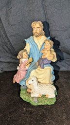 Jesus And Children Statue
