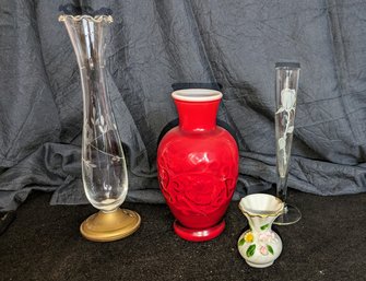 Set Of 4 Various Sized Vases