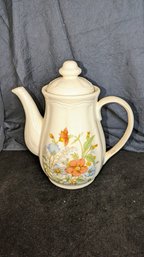 Vintage Coffee/Teapot Ceramic With Floral Design