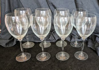 Set Of 8 Wine Glasses - 9.25'H