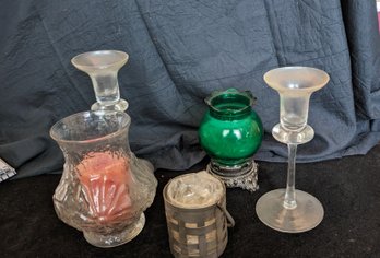 Lot 6 - (5) Candle Holders