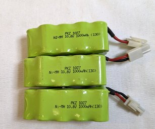 3 Park Zone Batteries 1027 Ni-MH 10.3v 1000 MAL