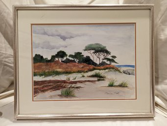 #2. Framed And Matted Landscape Watercolor By Marcia Mohl