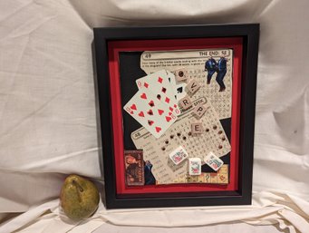 #14. FramedFound Object Collage By Marcia Mohl Titled Fun And Games