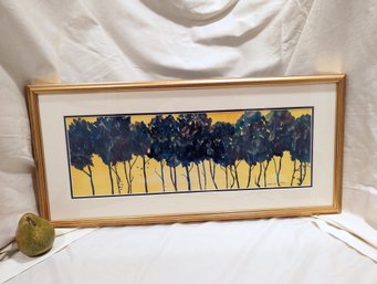 #18. Framed And Matted Landscape Watercolor Painting By Marcia Mohl