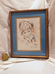 #33 Vintage Lithograph Signed And Numbered By Hyacinthe Kullen