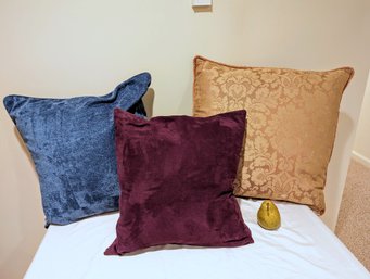 Collection Of Three Down Filled Pillows