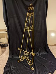 Decorative Wrought Iron Easel In A Gold Finish