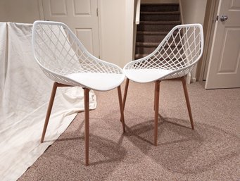 Pair Of Modern Jamesdar Side Chairs