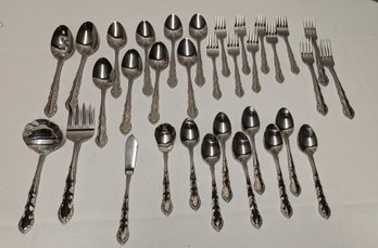 Estia Gourmet 18/8, Korea, Stainless Flatware (Incomplete Set) - 33 Total Pieces