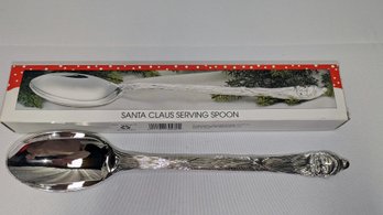 Santa Claus Silver Plated Serving Spoon By International Silver - New In Box - 1 Of 2