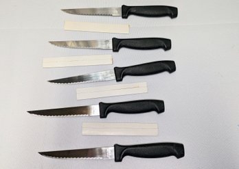 Set Of 5 Stainless Steak Knives