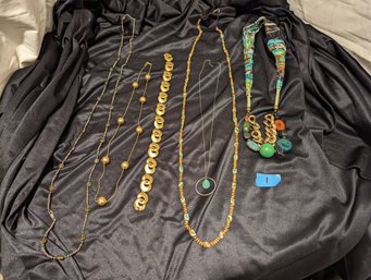 Collection Of Six Pieces Of Costume Jewelry #1