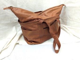 Leather Duffle Bag / Large Purse