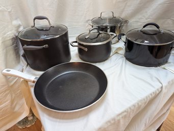 Collection Of Five Pots And Pans