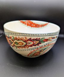 Table Tops Multi Paisley Hand Painted Bowl