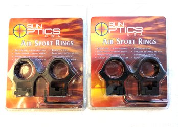 2 Sun Optic Air Sport Rings 30mm New In Packaging