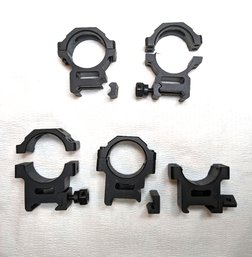 2 Pairs And 1 30mm Scope Rings Picatinny