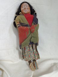 Vintage Skookum Native American Doll 14'' Tall