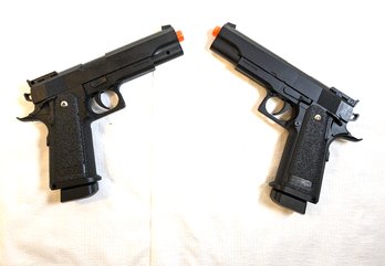 Pair Of Spring Powered Airsoft Replica 'toy' Pistols