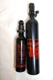 2 High Pressure Air Tanks For Paintball Airsoft Airguns