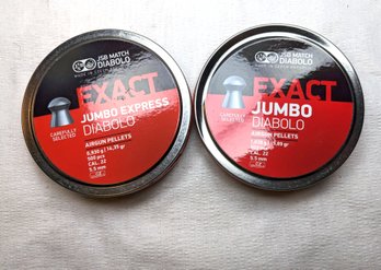 2 New Air Gun Pellets New JSB Jumbo Express 22 Caliber Exact 14.35 Grams 500 Pieces 1 Of 2