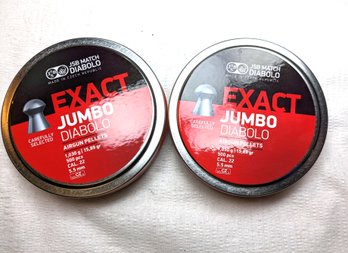 2 New Air Gun Pellets New JSB Jumbo Express 22 Caliber Exact 14.35 Grams 500 Pieces 2 Of 2