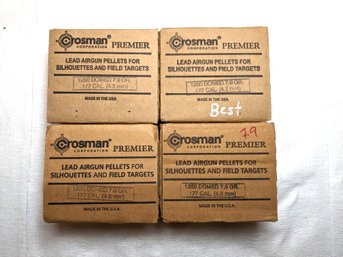 4 Air Gun Hunting Pellets Crossman Premier Domed 1250 Pieces