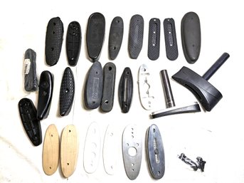 Assorted Butt Parts For Stocks With Parts And Pieces