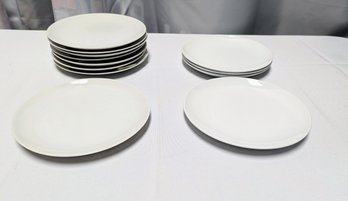 Lot Of 12 White Dessert/Salad Plates