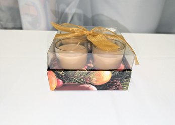 Set Of 4 'Sugar Cookie' Candles - New In Box