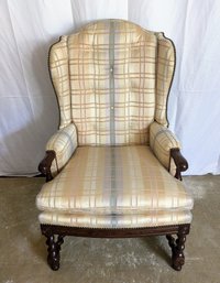 Vintage Henredon Wing Back Nail Head Trim Accented Chair