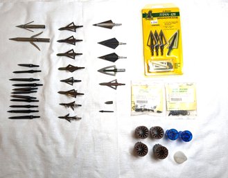 Broadhead Arrow Tips And Parts Some New In Packaging