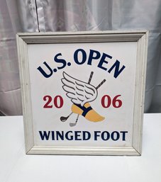 2006 USGA Official - Winged Foot U.S. Open Framed Sign