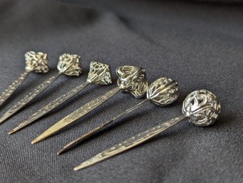 Set Of Six Metal Picks