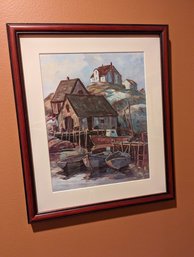 #2 Framed And Matted Image Of Peggys Cove In Nova Scotia