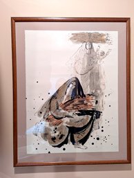 #3. Signed And Numbered Lithograph Two Women And A Child By Reuven Rubin