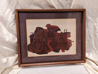 #5 Signed & Numbered Lithograph Titled Fragment 1973