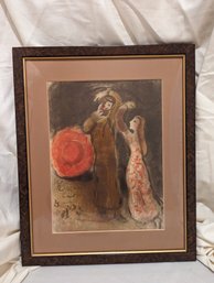 #8. Framed & Matted Lithograph By Mare Chagall