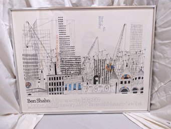 #12. Vintage Ben Shaln Framed Poster From The Jewish Museum, NY